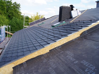 Dacheindeckung mit PREFA Dachschindeln – Bild 3