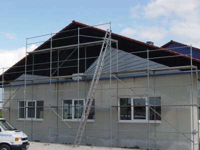 Fassadenverkleidung am Werksgebäude Mühlsteig 63 – Bild 3